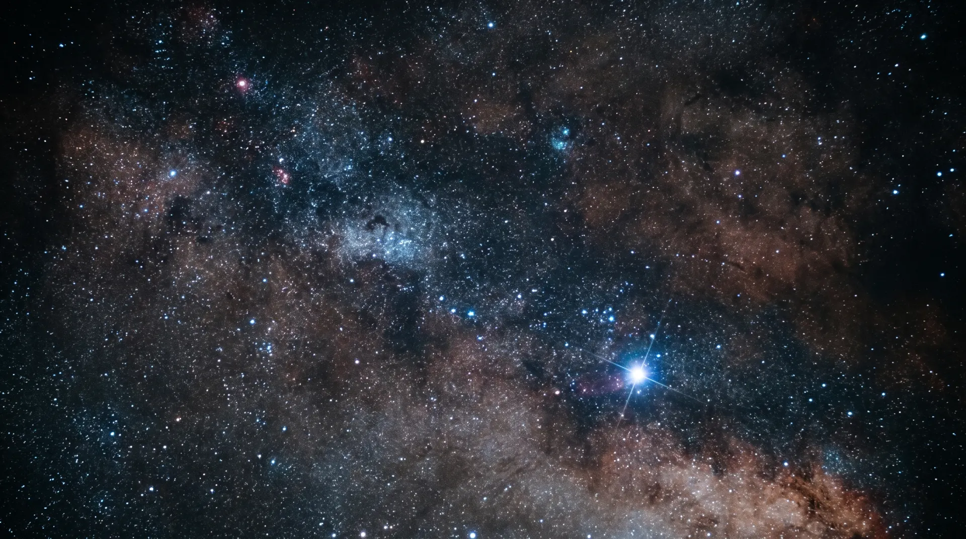 The Milky Way galactic band, deep-space astrophotography